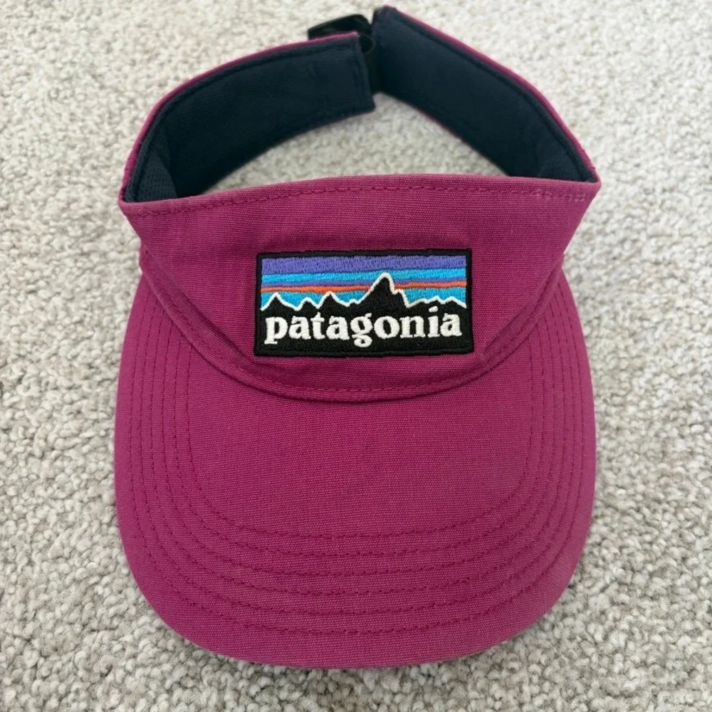 Patagonia Visor Unisex Purple Hiking Outdoor Gorpcore Logo